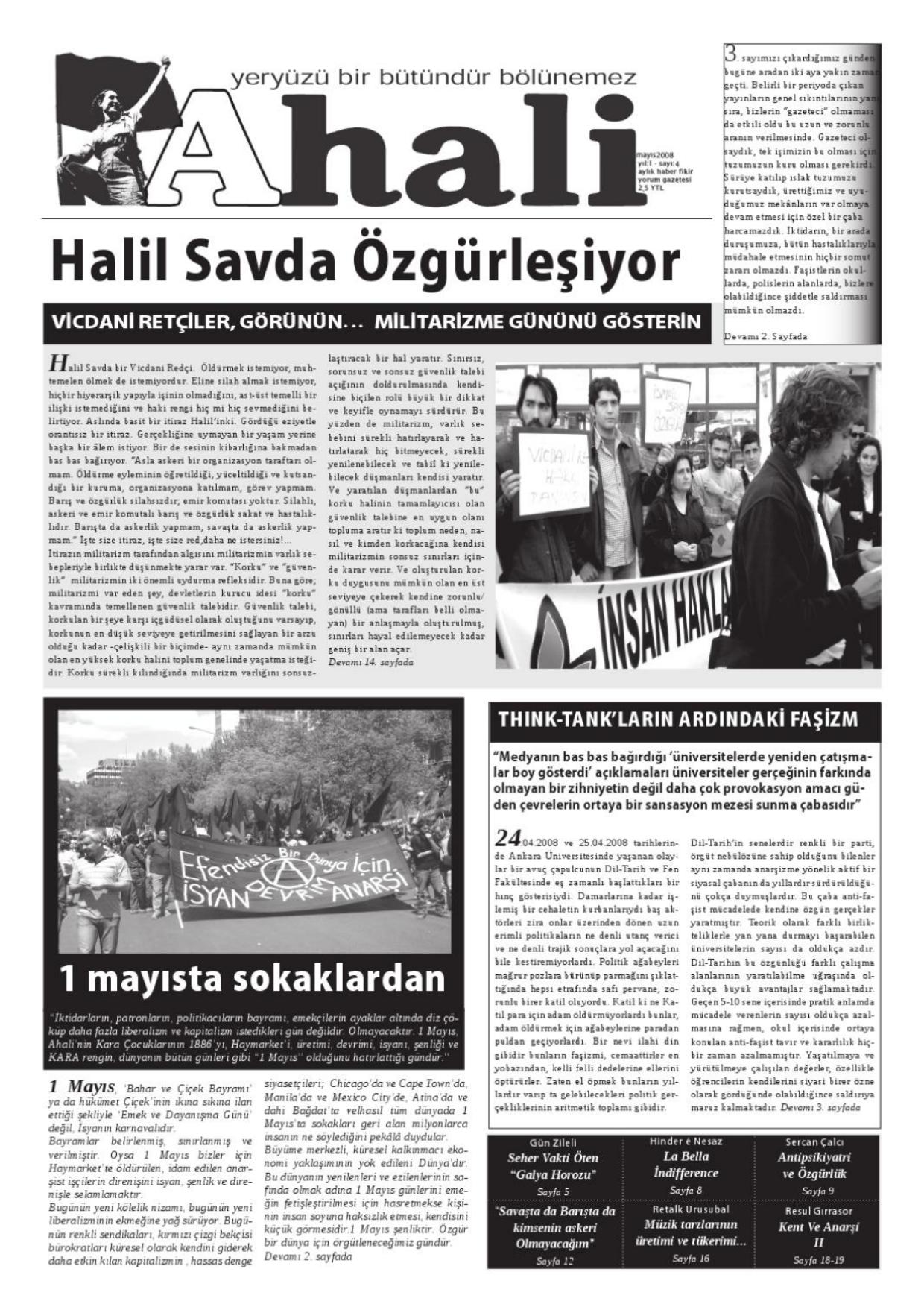 4. Sayı - Ahali Gazetesi