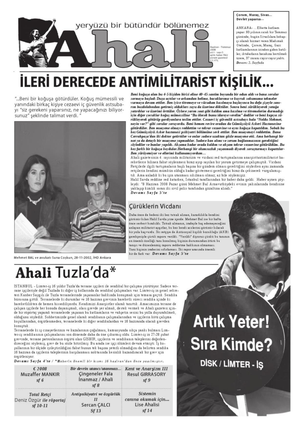 5. Sayı - Ahali Gazetesi