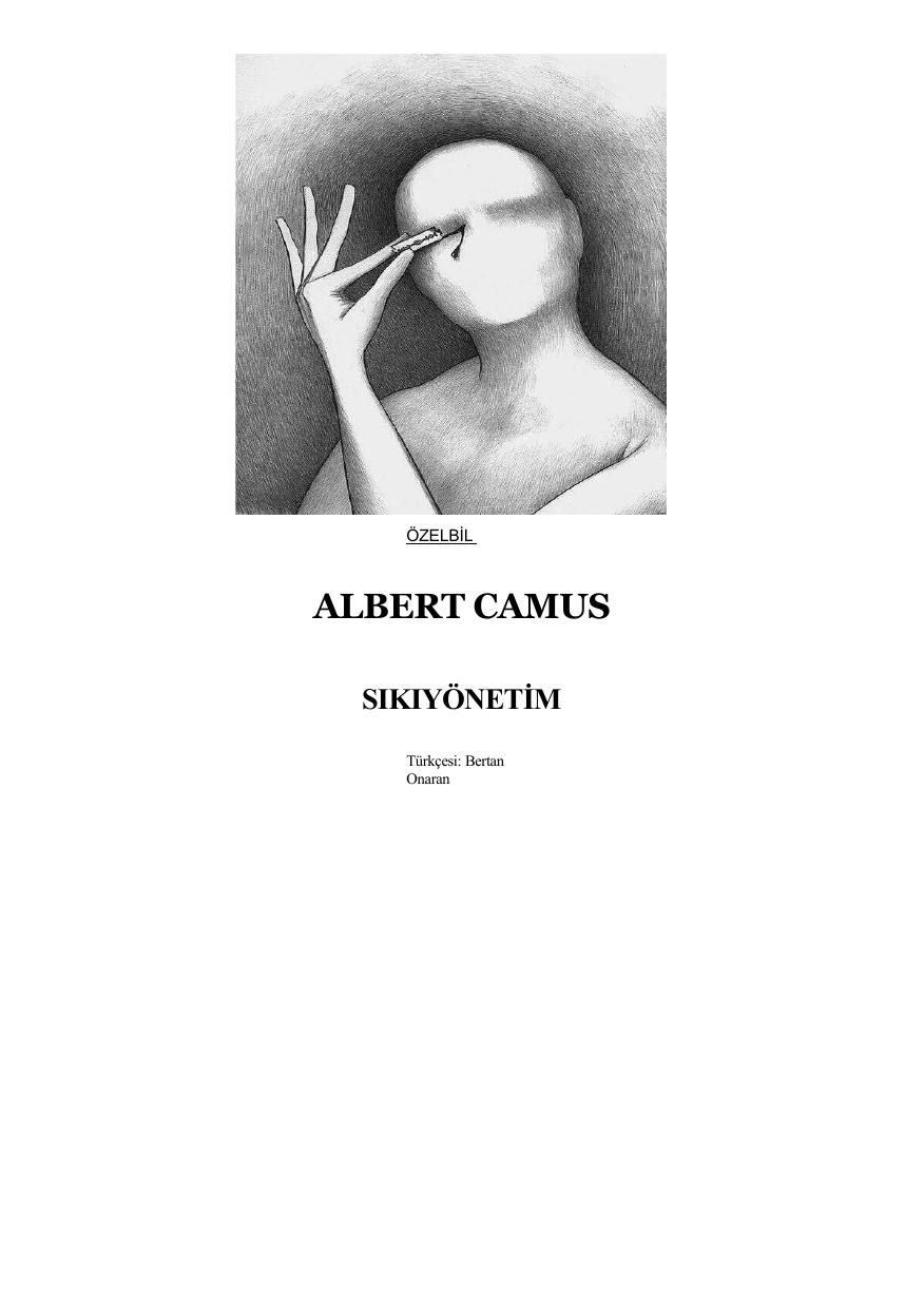 Sıkıyönetim - Albert Camus