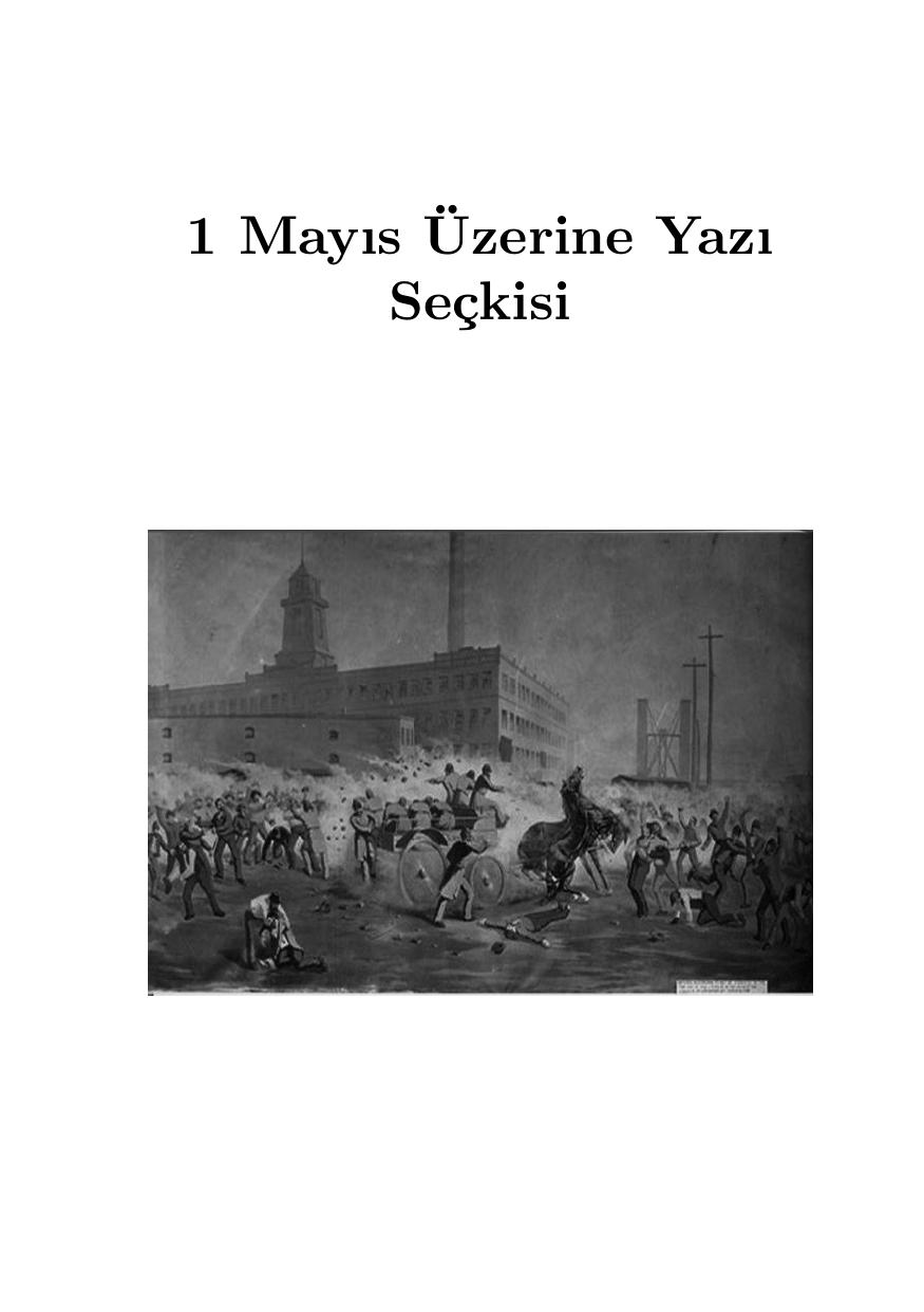 1 Mayıs Üzerine Yazı Seçkisi - Anarşist Kütüphane