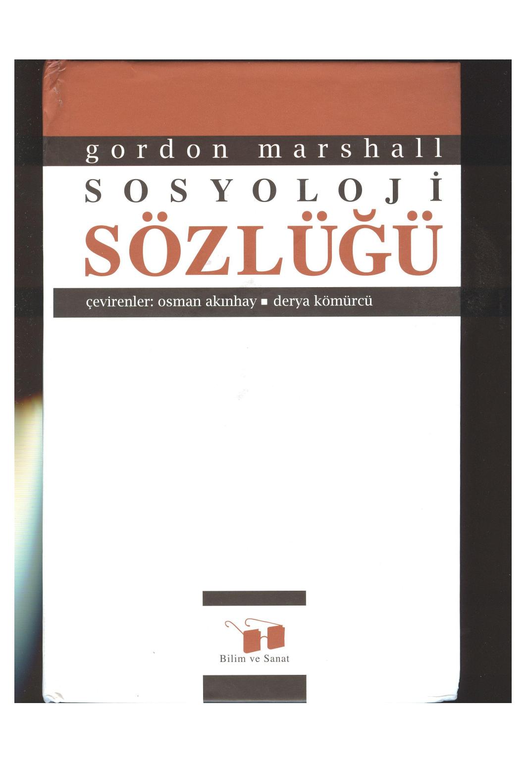 Sosyoloji Sözlüğü - Gordon Marshall